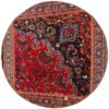 Tapis Persan Vintage Patchwork Noué à la Main Floral Rouge