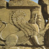 Hand-Knotted Persian Pictorial Rug from Tabriz Depicting Achaemenid Lion