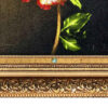 Hand-Knotted Persian Pictorial Rug from Tabriz Depicting Rose Flower
