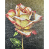 Hand-Knotted Persian Pictorial Rug from Tabriz Depicting Rose Flower