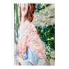 Hand-Knotted Persian Pictorial Rug from Tabriz Depicting Girl & Dog