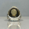 Bague en Citrine Jaune Persane en Argent pour Homme Aref
