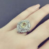 Bague en Citrine Jaune en Argent pour Femme Armaghan