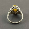 Bague en Citrine Jaune en Argent pour Femme Pareevash