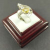 Bague en Citrine Jaune en Argent pour Femme