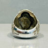 Bague en Argent Persan Faite Main pour Homme avec Turquoise de Neyshabur