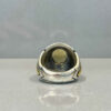 Persian Yellow Citrine Silver Ring for MBague en Citrine Jaune Persane en Argent pour Homme Tirdaden Tirdad