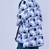 Persian Women's Open Front Manto Loose Fit Dotted Design