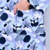 Persian Women's Open Front Manto Loose Fit Dotted Design
