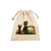 Sac de rangement en coton à cordon - Écologique et réutilisable Design Le Petit Prince