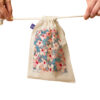 Sac de rangement en coton à cordon - Écologique et réutilisable