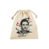 Sac de rangement en coton à cordon - Écologique et réutilisable avec Motif Homayoun Shajarian
