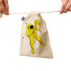 Sac de rangement en coton à cordon - Écologique et réutilisable Design Astronaute