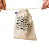 Sac de rangement en coton à cordon - Écologique et réutilisable Sac congélation