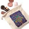 Sac de rangement en coton à cordon - Écologique et réutilisable avec Motif de Carreaux Persans
