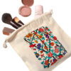 Sac de rangement en coton à cordon - Écologique et réutilisable Motif de Carreaux Sadia