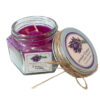 Bougie parfumée en pot pour cadeau et décoration, parfum lavande