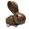 Figurine décorative de lapin assis pour décor de maison - Sculpture adorable de lapin