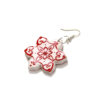 Boucles d'oreilles en céramique pour femmes – Style traditionnel, Fleur
