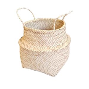 Panier en feuille de palmier tissé à la main persan modèle Roya