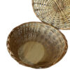 Panier en osier tissé à la main avec couvercle pour le linge