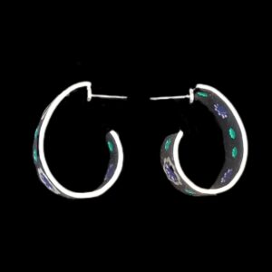 Boucles d’oreilles pendantes en métal pour femmes, motif floral indien