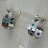 Boucles d'oreilles pendantes en métal pour femmes, motif floral indien