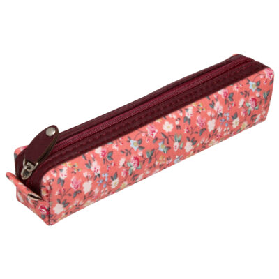 Trousse à crayons zippée design floral pour l’école et le bureau