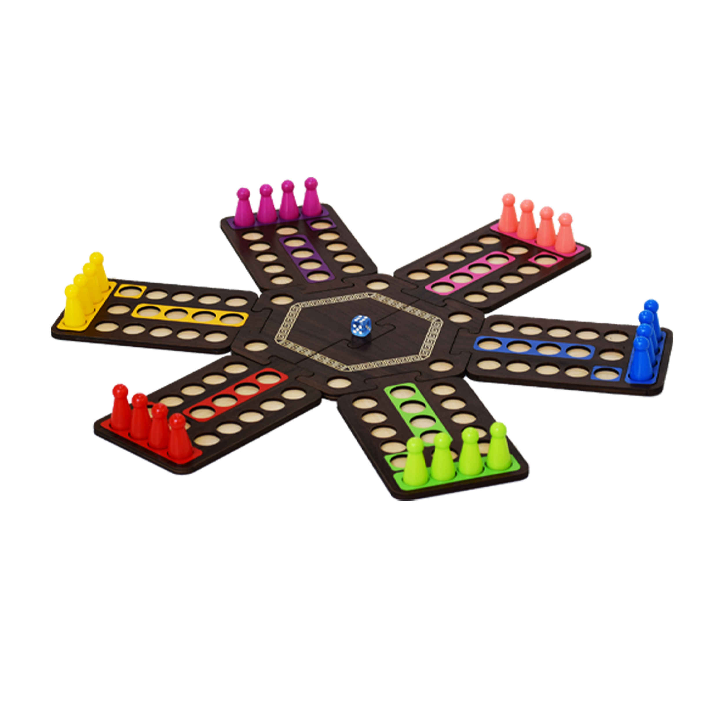 Mensch ärgere Dich nicht (Ludo) – Jeu de Société Classique pour 4 à 6 Joueurs