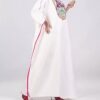 Abaya pour femmes avec design brodé, vêtement quotidien