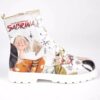 Bottes Cheville avec Imprimé Graffiti pour Femmes – Cuir Synthétique & Talon Roper