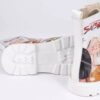 Bottes Cheville avec Imprimé Graffiti pour Femmes – Cuir Synthétique & Talon Roper