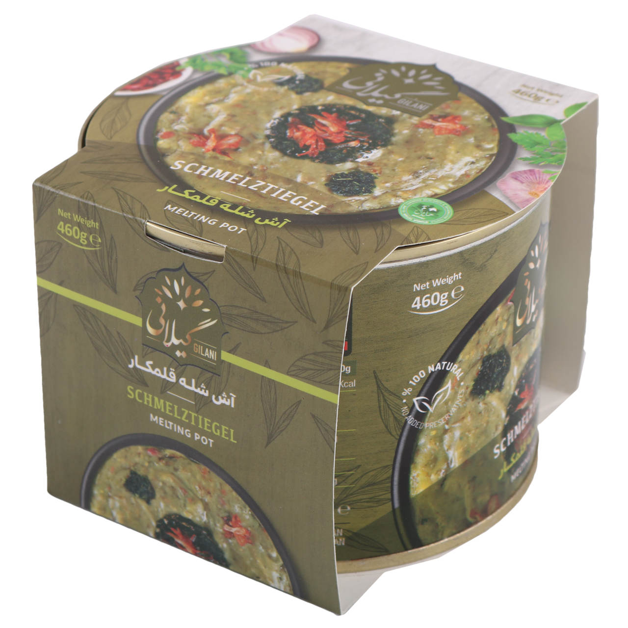 Ash-e Shole Ghalamkar – Soupe persane Gilani, en conserve (460g, paquet de 5)