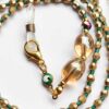 Chaîne de lunettes perlée – Artisanale avec perles de cristal œil protecteur