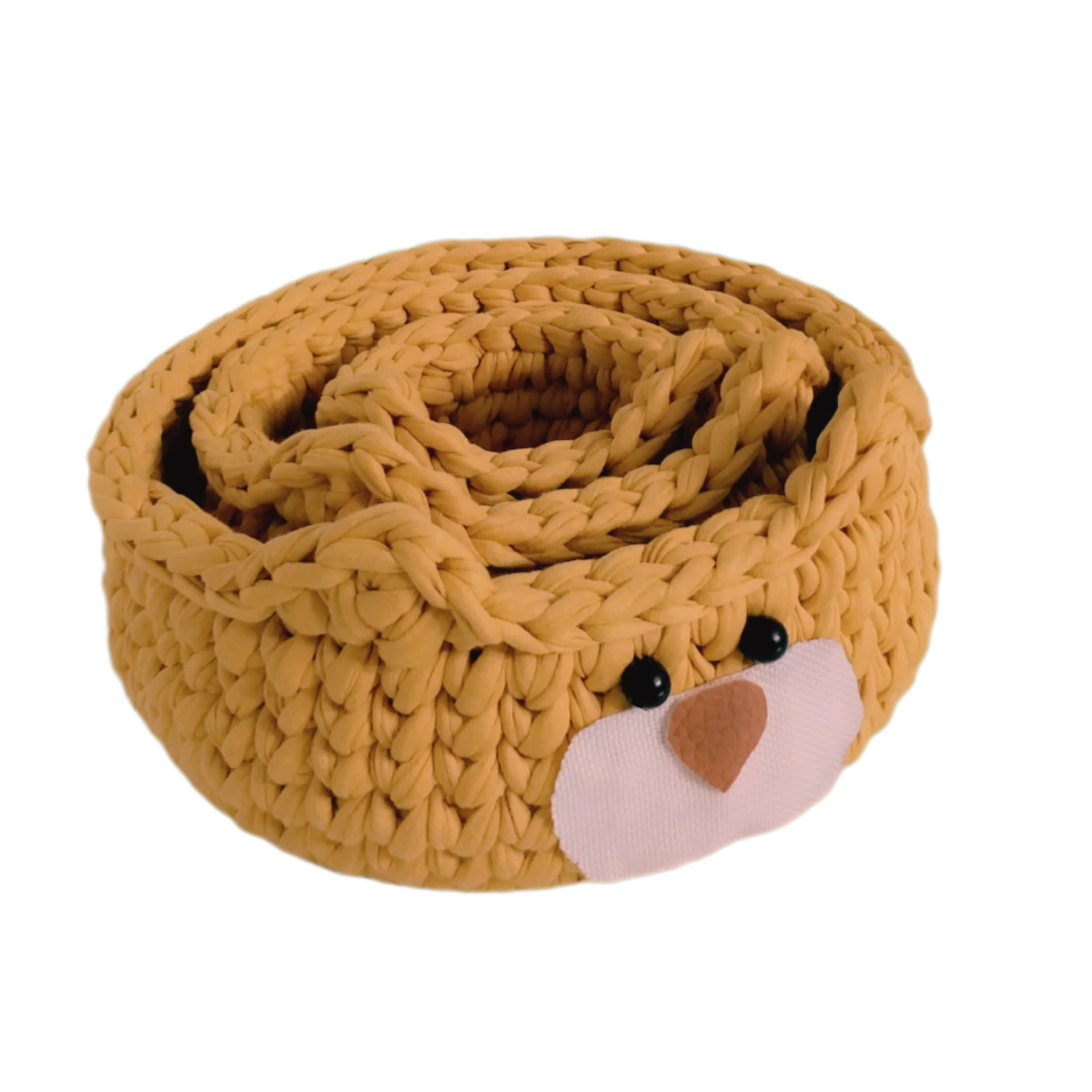 Panier de rangement en crochet modèle Bear, ensemble de 3
