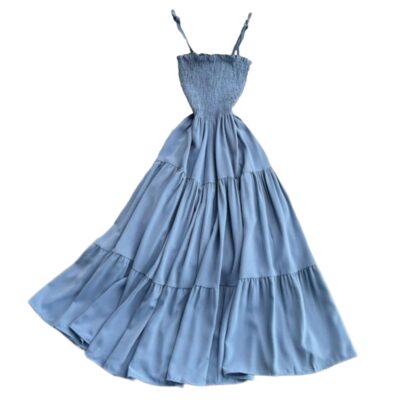 Robe de plage bleue pour femmes modèle Summer Night