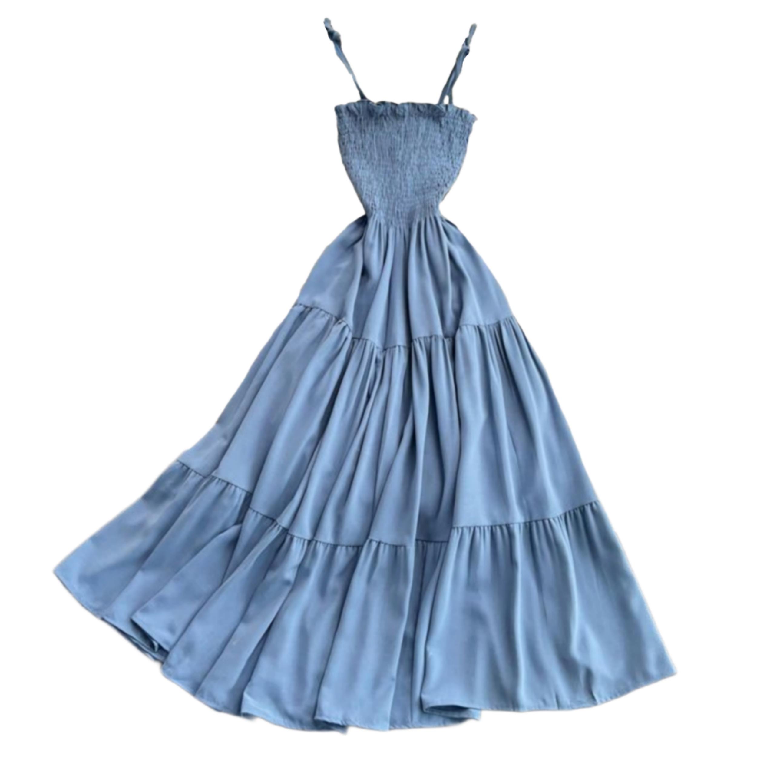 Robe de plage bleue pour femmes modèle Summer Night