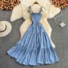 Robe de plage bleue pour femmes modèle Summer Night