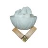 Lampe de sel persane en bol – morceaux de sel naturel & base en bois