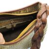 Sac bandoulière en cuir marron fait main - Modèle Gina