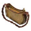 Sac bandoulière en cuir marron fait main - Modèle Gina