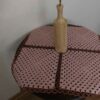 Nappe au Crochet Tricotée à la Main Carrée Rose Clair