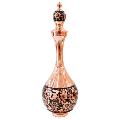 Bouteille décorative en cuivre – Gravure persane faite main Inspiration persane (lot de 2)
