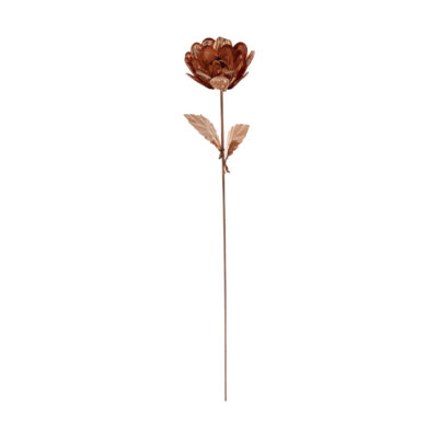 Fleur en Cuivre Décorative Artisanale avec Design Floral Artistique pour Décoration de Maison (x10)