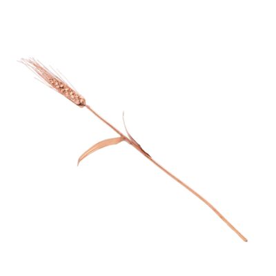 Fleur en Cuivre Artisanale Blé pour Décoration de Maison – Design Floral Artistique (x3)