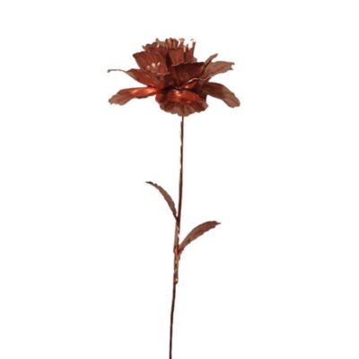 Fleur en Cuivre Rose Artisanale pour Décoration de Maison – Design Artistique Floral (x10)