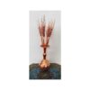 Decorative Copper Wheat Flower with Handcrafted Sheaf Design