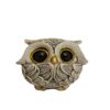 Ensemble de 3 figurines décoratives de hiboux - Décoration artistique d'oiseaux fantaisistes