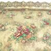 Plateau décoratif en polyester avec pieds, design floral traditionnel