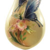 Vase en porcelaine décoratif avec design Papillon & Fleur